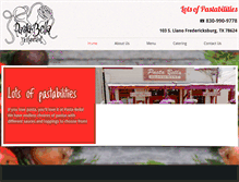 Tablet Screenshot of pastabellarestaurant.com